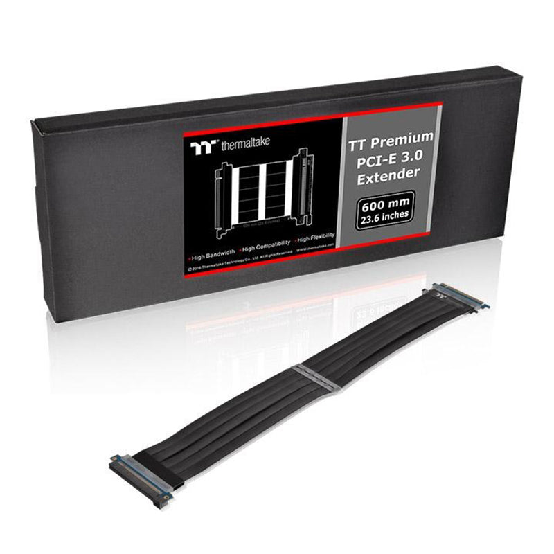 Thermaltake TT Premium PCIe 3.0 Riser Cable Extender 16X - 600mm