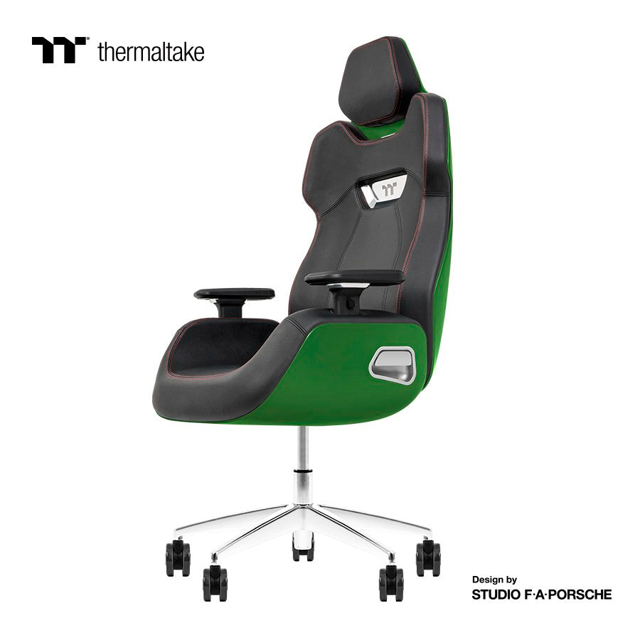 Thermaltake ARGENT E700 Real Leather Gaming Chair Design by Porsche - Racing Green