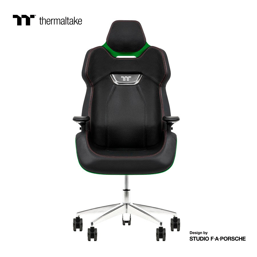 Thermaltake ARGENT E700 Real Leather Gaming Chair Design by Porsche - Racing Green