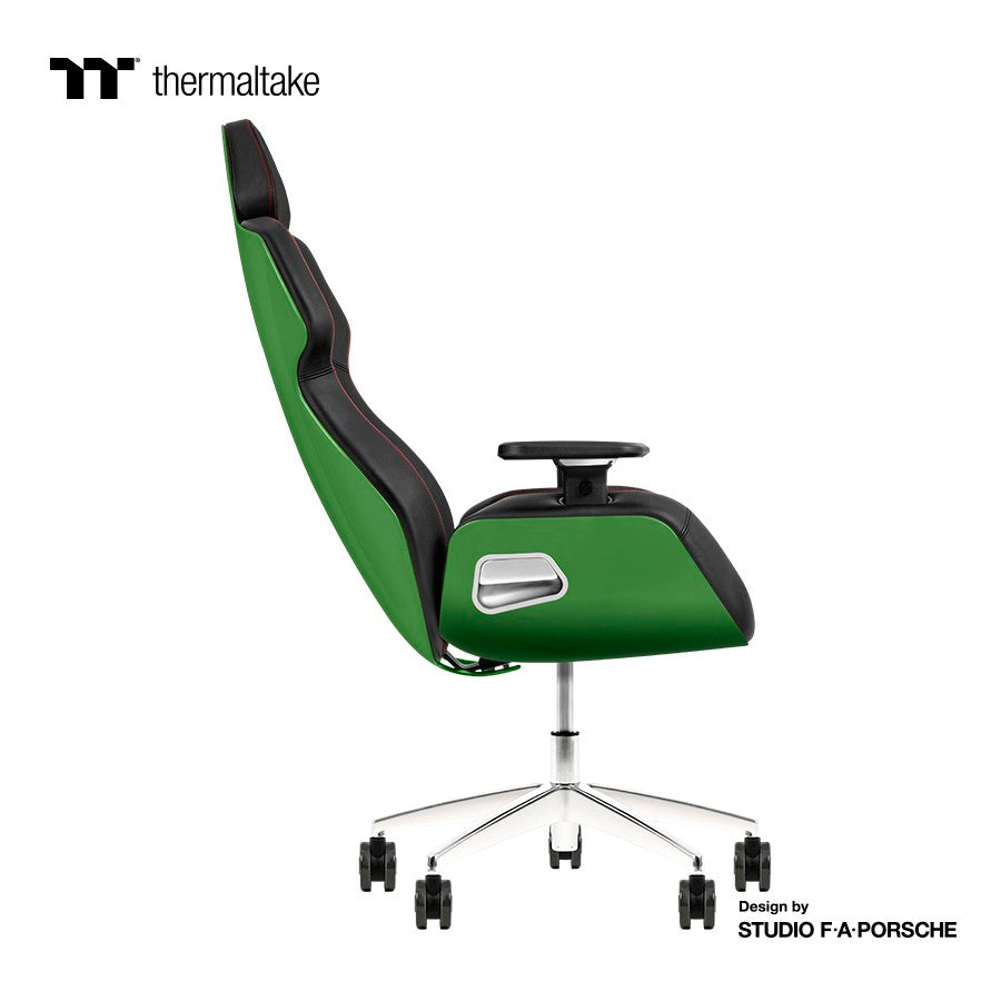 Thermaltake ARGENT E700 Real Leather Gaming Chair Design by Porsche - Racing Green