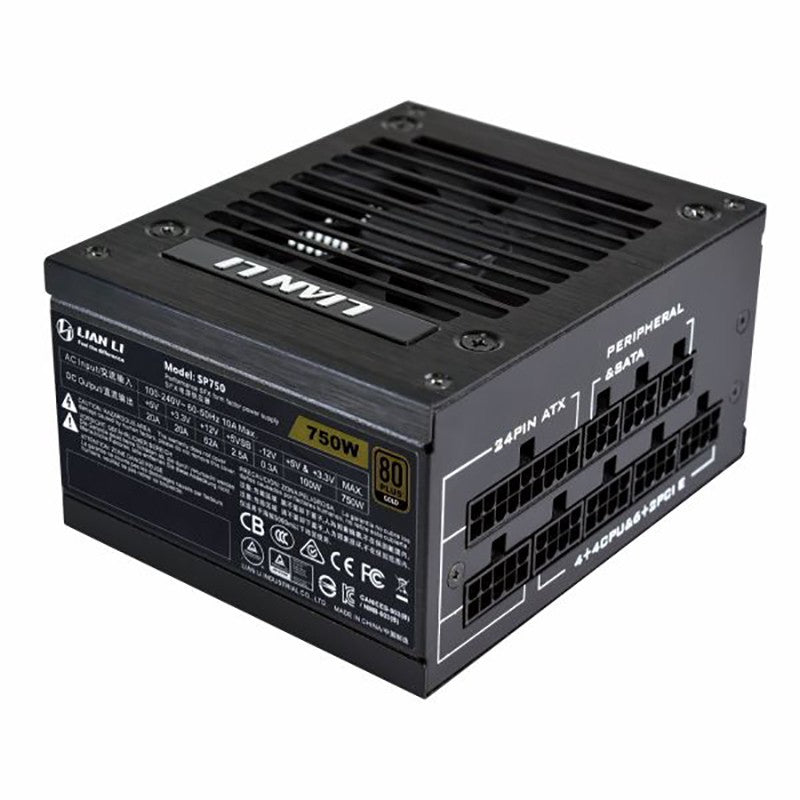 Lian Li SP750 750W 80+ Gold Fully Modular SFX Power Supply - Black