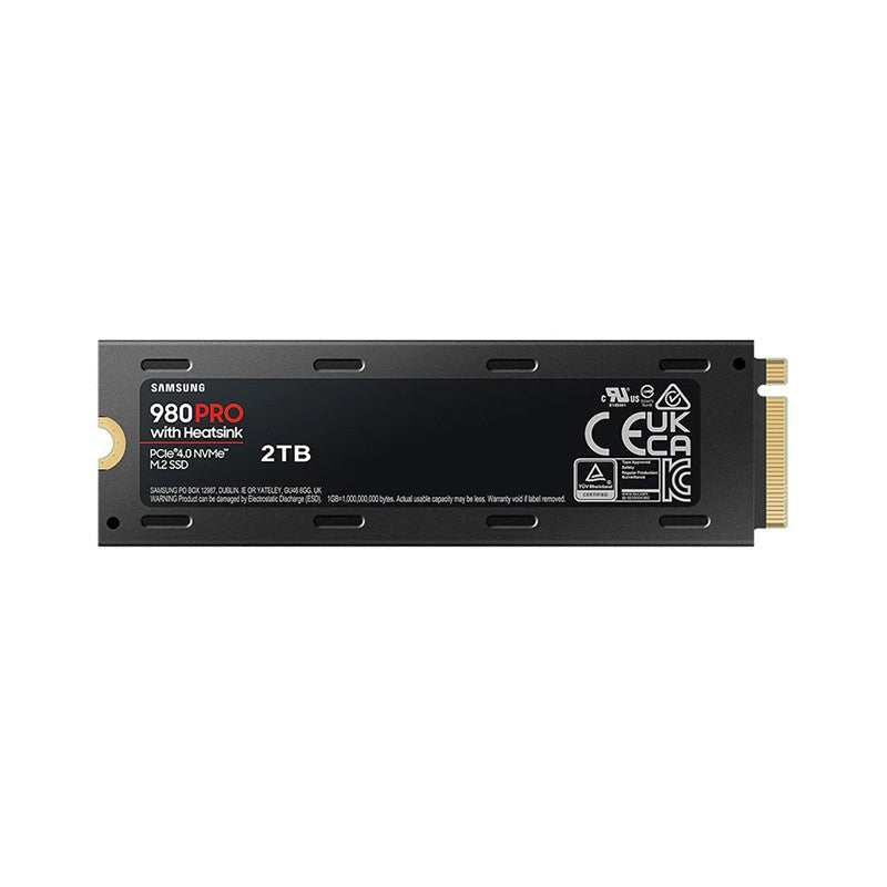 Samsung 980 Pro 2TB PCIe Gen4 M.2 2280 NVMe SSD with Heatsink