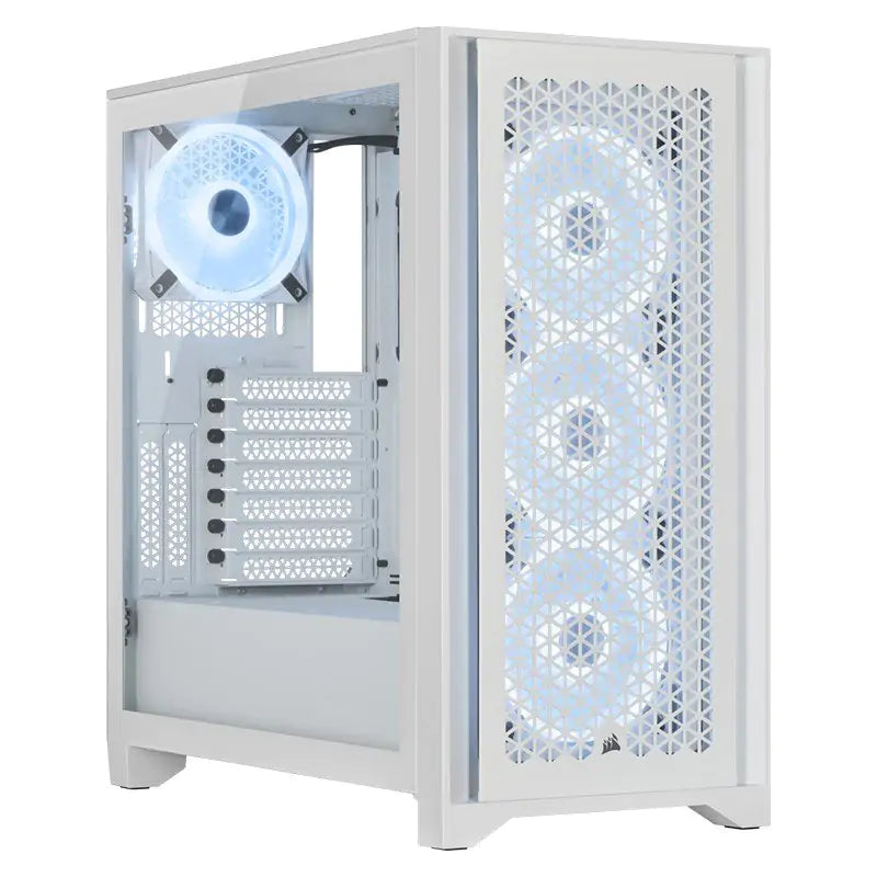 Corsair 4000D RGB Airflow QL Edition Mid Tower ATX Case White