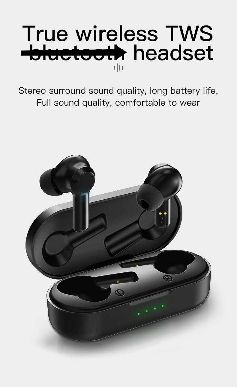 W20 TWS Bluetooth 5.0 Earphone Wireless Headphone Stereo Min Headset Sport in Ear Earbuds with Microphone Charger Box