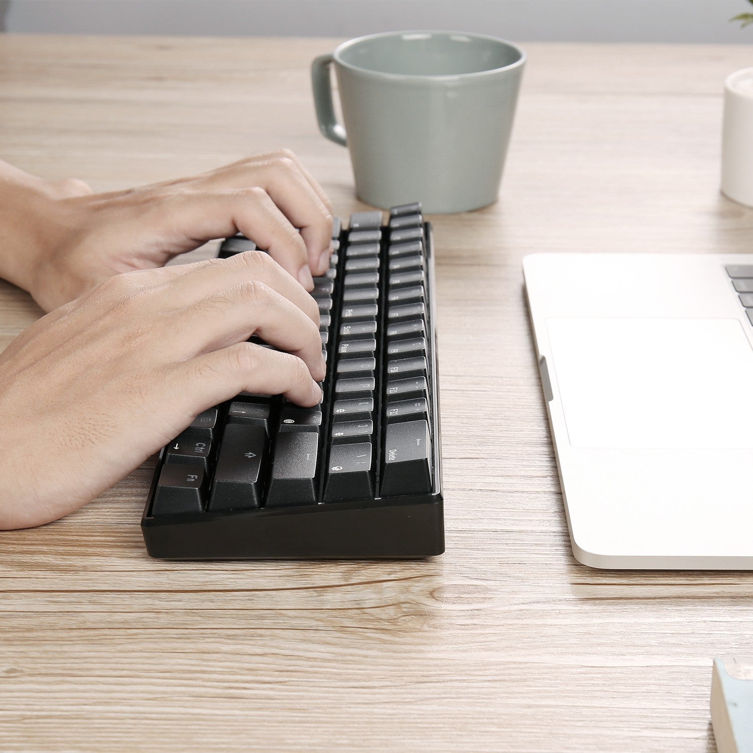 RK ROYAL KLUDGE RK61 Wireless 60% Mechanical Gaming Keyboard, Red Switch, Black Case