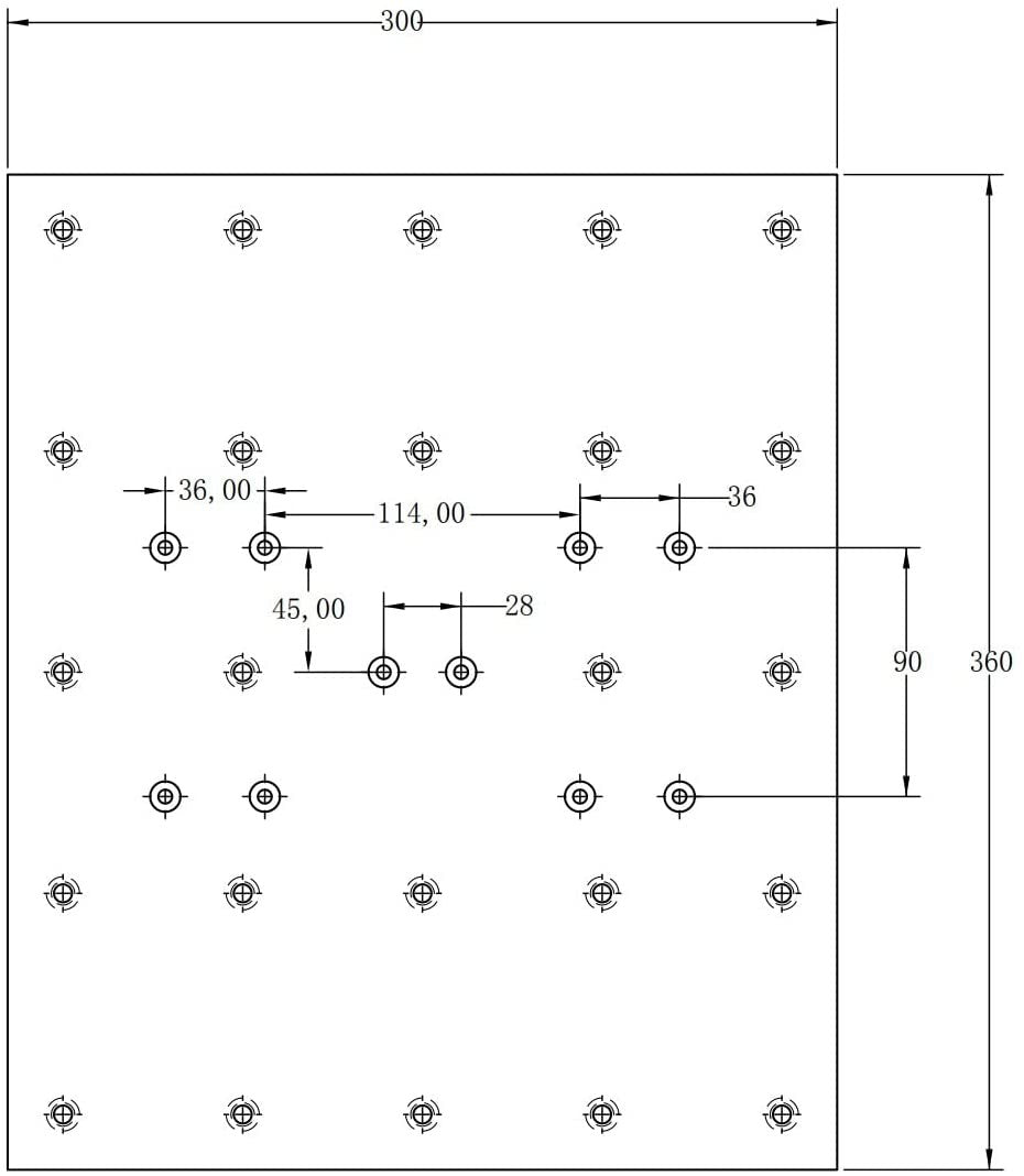 Genmitsu T-Slot Table Top 3040 Aluminum Spoilboard Extension Kit for CNC Router 3018-PRO