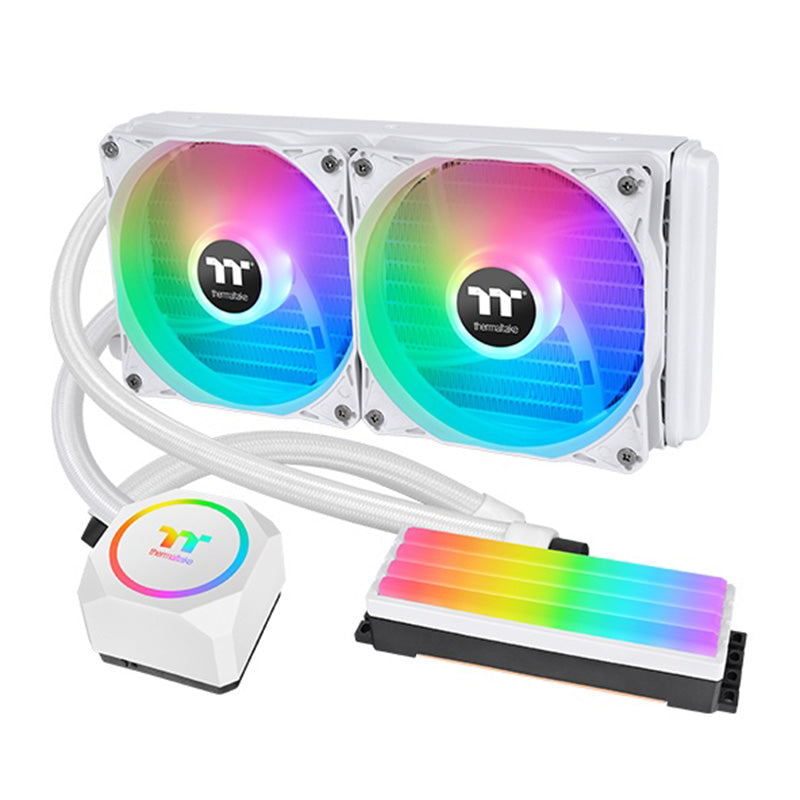 Thermaltake Floe RC240 CPU and Memory AIO Liquid Cooler Snow Edition