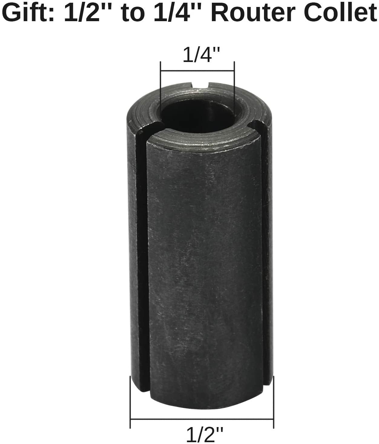 Genmitsu 3pcs 3-Flute CNC Spoilboard Surfacing Router Bits, 1/4'' Shank, 0.94'' Cutting Diameter, Slab Flattening Router Bits for Wood Working, RB03A