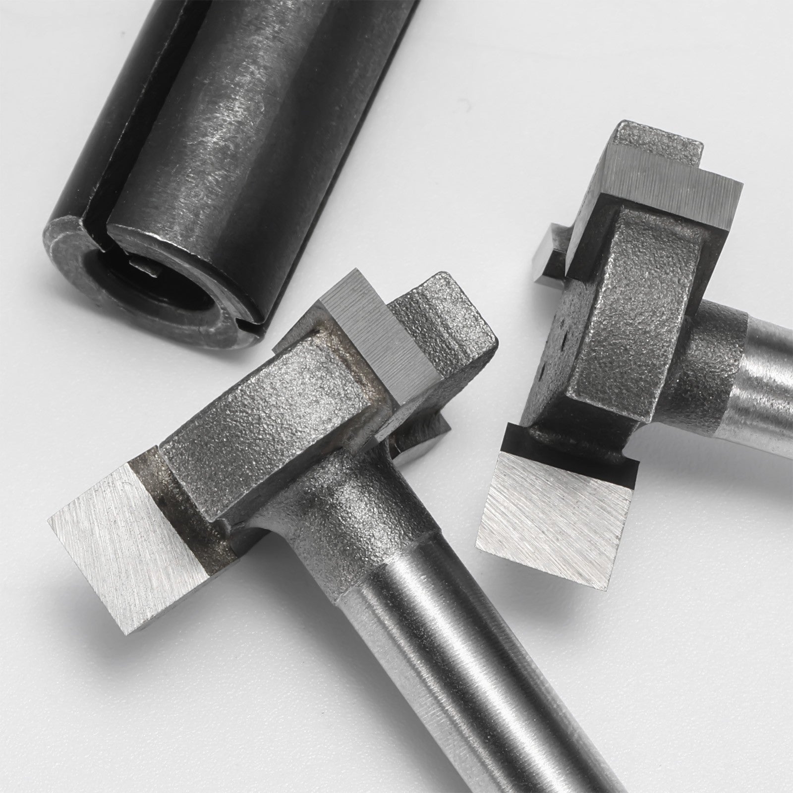 Genmitsu 3pcs 3-Flute CNC Spoilboard Surfacing Router Bits, 1/4'' Shank, 0.94'' Cutting Diameter, Slab Flattening Router Bits for Wood Working, RB03A