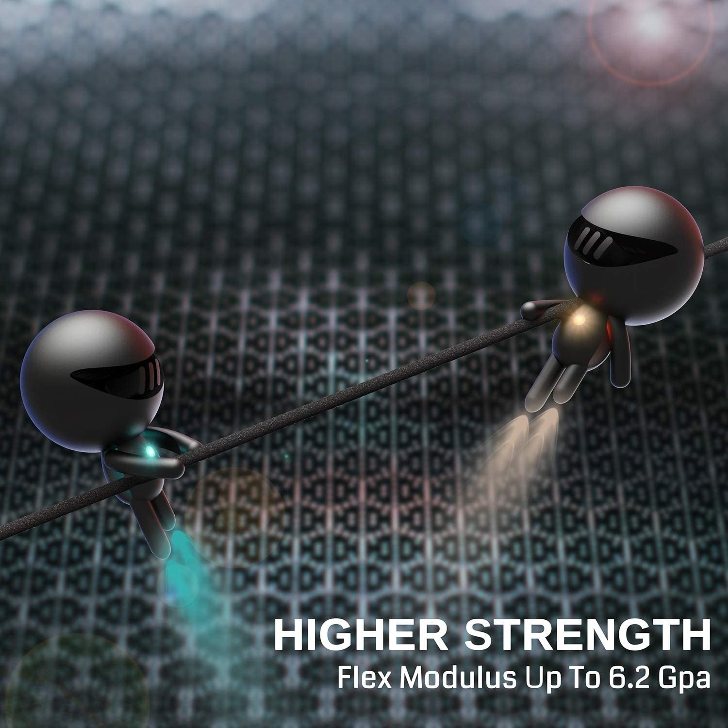 SainSmart 1.75mm Black ePA-CF Carbon Fiber Filled Nylon Filament 1KG Spool for 3D Printer