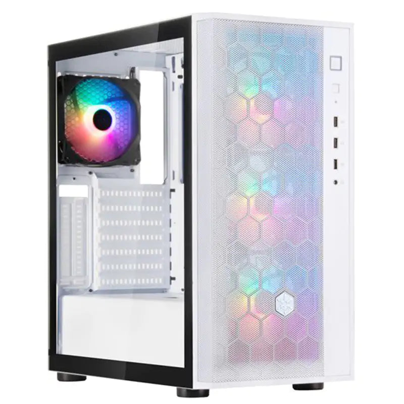 SilverStone Fara R1 Pro V2 Tempered Glass ATX Case - White