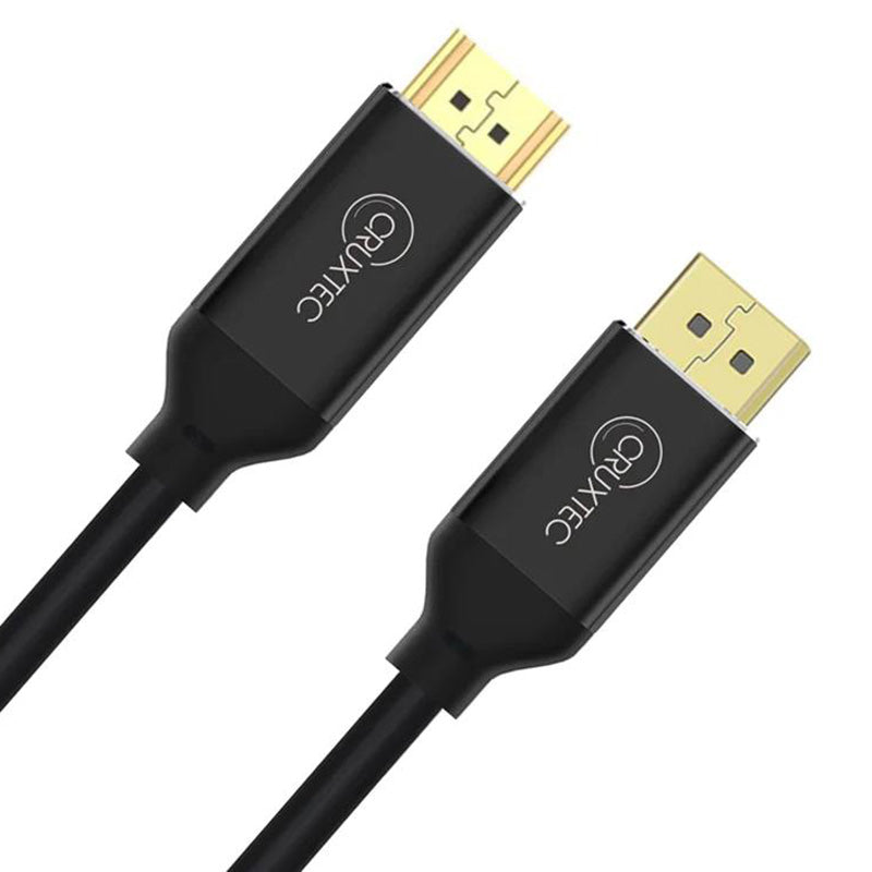 Cruxtec DisplayPort 1.4 to HDMI 2.1 8K/60Hz Male to Male Cable - 2m