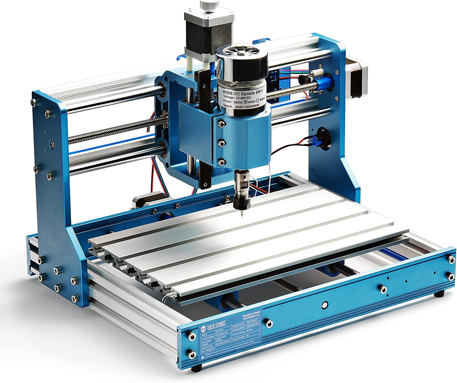 Genmitsu Aluminum Z Axis Spindle Motor Mount, 300-500W Spindle Holder, 52mm Diameter for 3018-PROVer/PROVer Mach3/ 3018-MX3