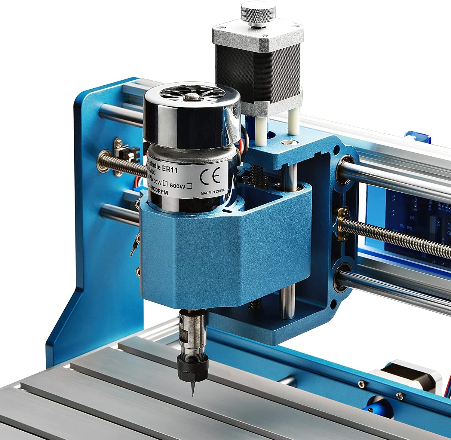 Genmitsu Aluminum Z Axis Spindle Motor Mount, 300-500W Spindle Holder, 52mm Diameter for 3018-PROVer/PROVer Mach3/ 3018-MX3