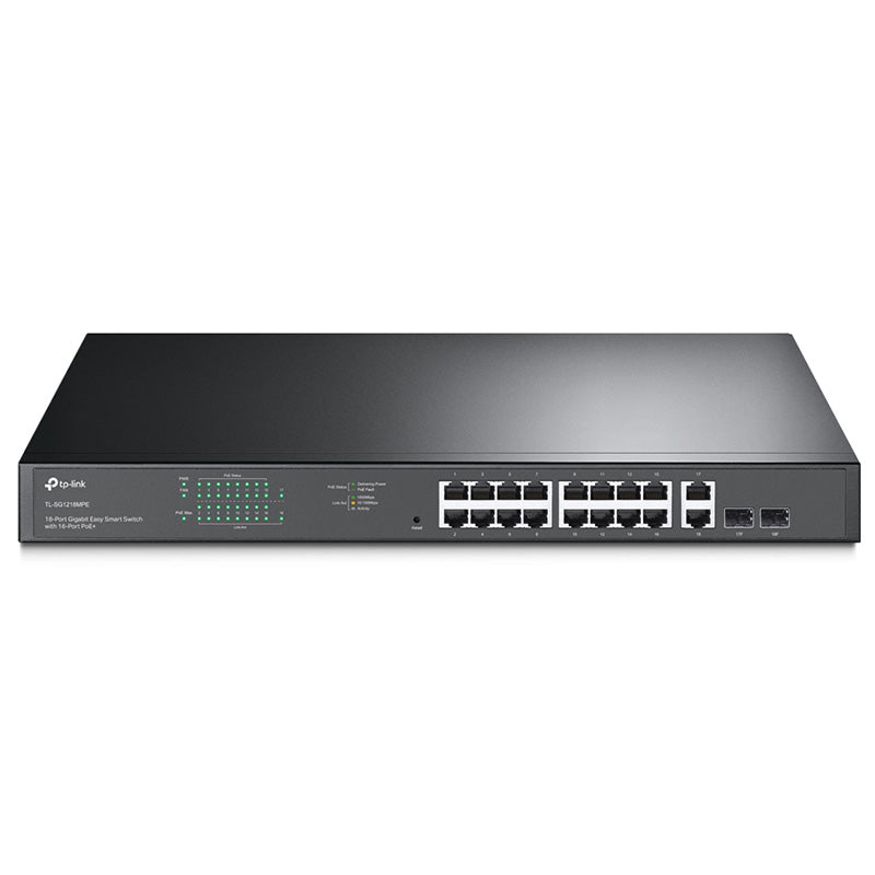 TP-Link JetStream 18 Port Gigabit Easy Smart Switch with 16 Port PoE+