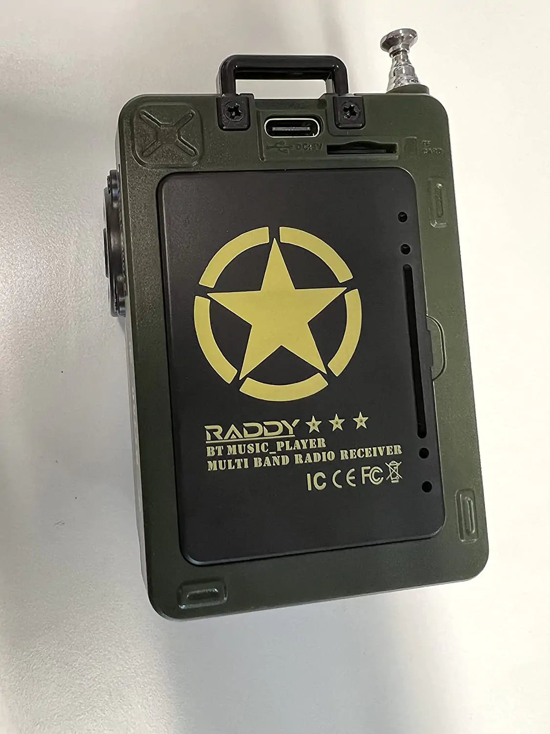 Raddy RF750 Portable Shortwave Radio AM/FM/SW/WB Receiver with Bluetooth and NOAA Alerts - Pocket Retro Mini Radio Rechargeable, w/ 9.85 Ft Wire Anten