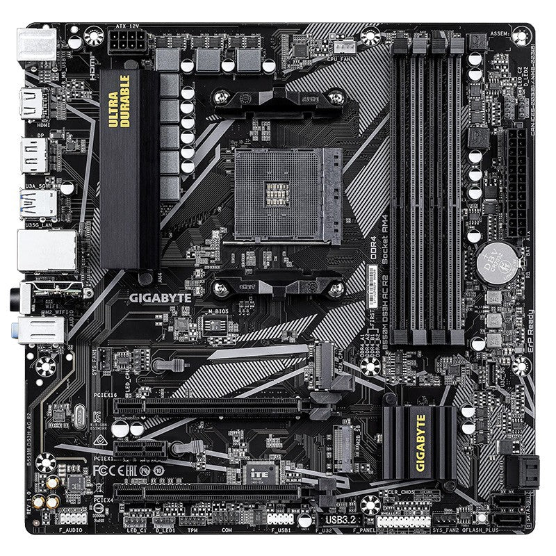 Gigabyte B550M DS3H AC R2 AM4 mATX Motherboard