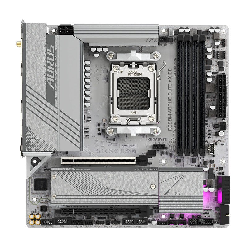 Gigabyte B650M Aorus Elite AX Ice AM5 mATX Motherboard