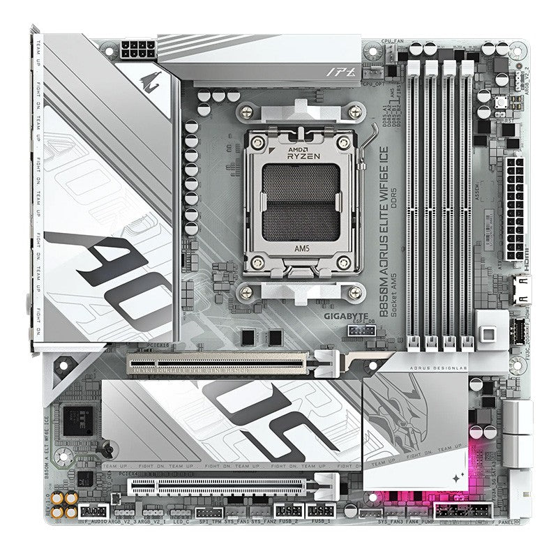 Gigabyte B850M A Elite WiFi6E Ice AM5 m-ATX Motherboard