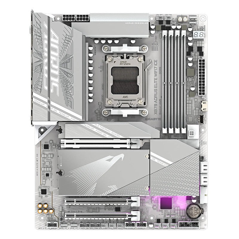 Gigabyte X870 Aorus Elite WiFi7 Ice AM5 ATX Motherboard