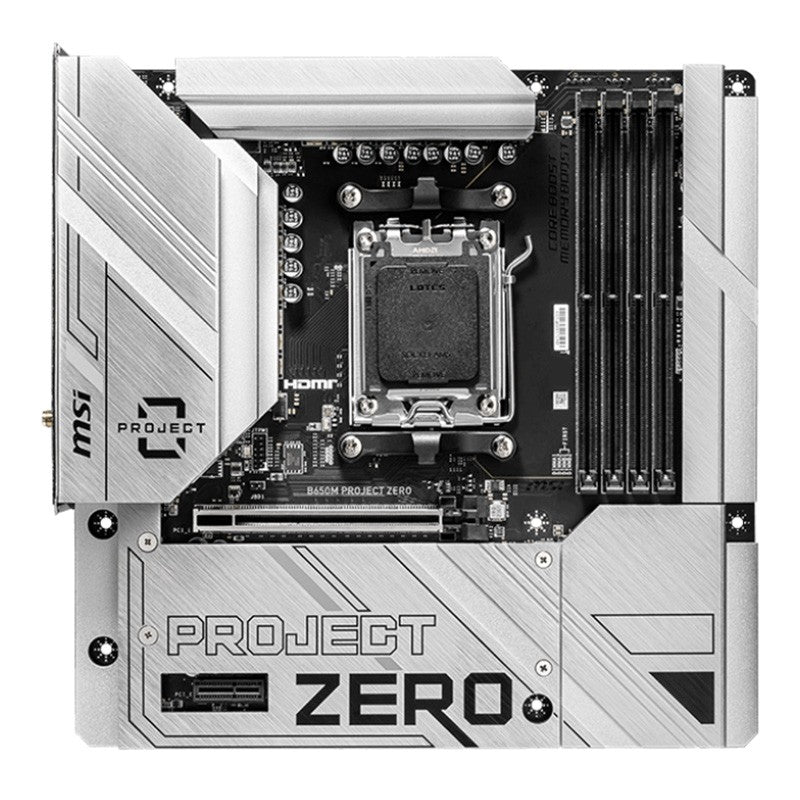 MSI B650M Project Zero AM5 mATX Motherboard