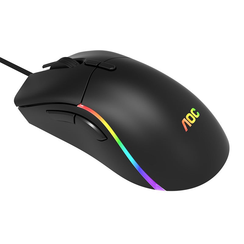 AOC GM310 RGB Wired Optical Gaming Mouse - Black