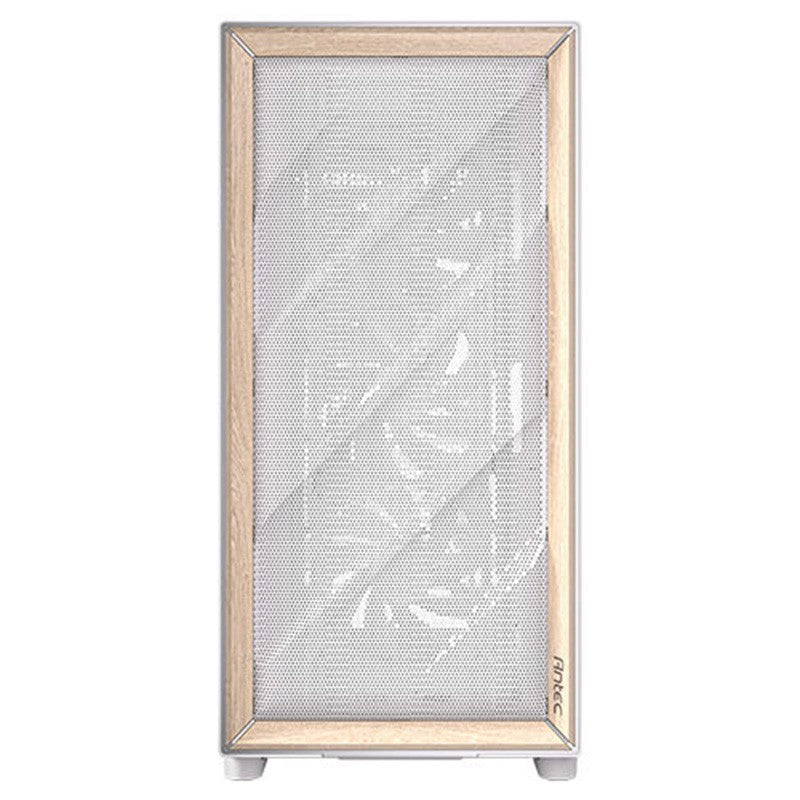 Antec FLUX TG Premium Birch Trim ATX Case - White