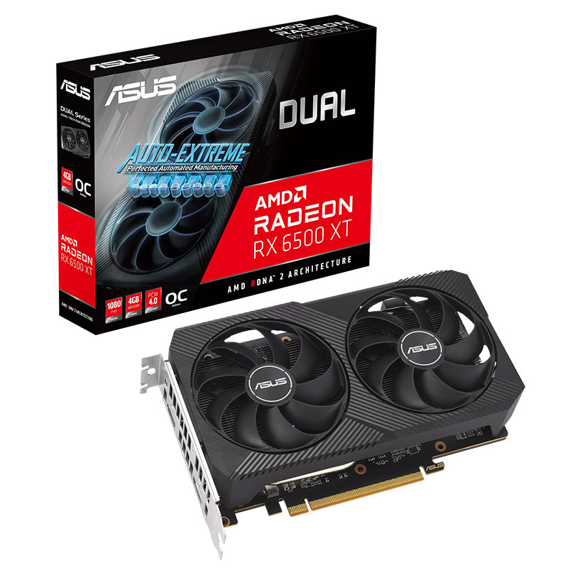 Asus Radeon RX 6500 XT Dual OC 4G V2 Graphics Card
