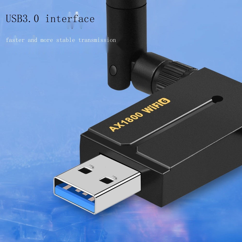 Driver-free AX1800M dual-band network card WiFi6 high-gain wireless USB network card E-sports game dual-band network card