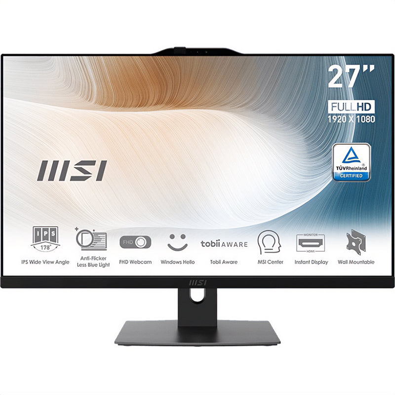 MSI Modern AM272P 27in Non Touch i5-1235U 1TB SSD 16GB RAM W11P All-in-One PC