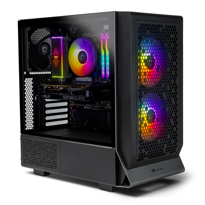 Thermaltake Gaming System Infinity Pro V5 AMD R5 7500F RTX 4070 Super 1TB SSD 32GB RAM W11H Desktop Gaming PC