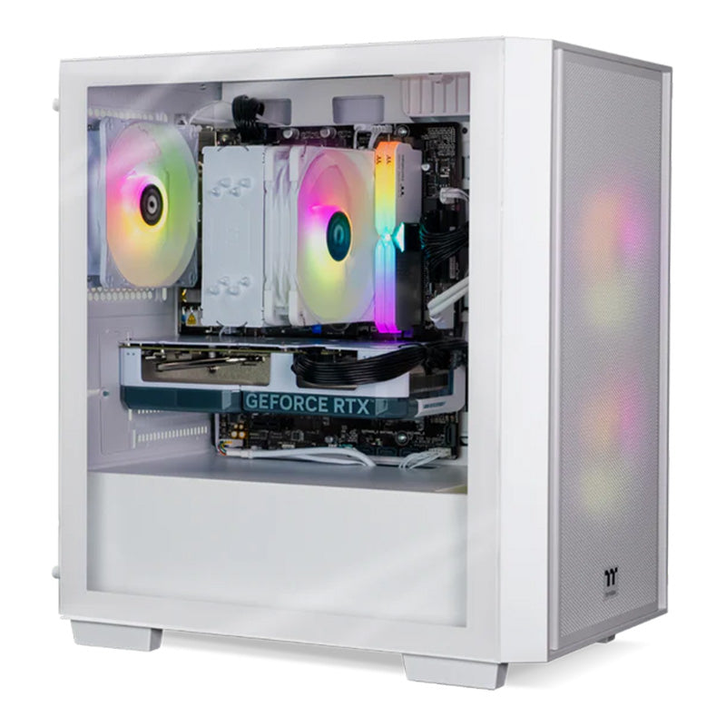 Thermaltake Genesis V4 Ultimate i5-12400F RTX 4060 1TB SSD 16GB RAM W11H Gaming Desktop PC - Snow Edition