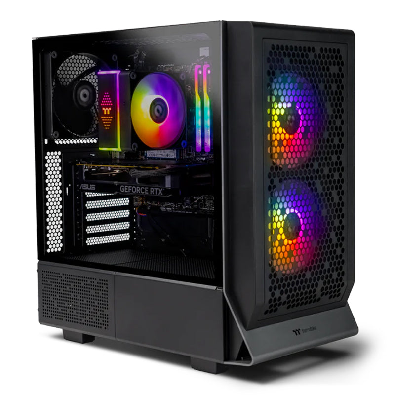Thermaltake Infinity PRO V6 Ryzen 5 7600 RTX 5070 1TB SSD 32GB RAM W11H Gaming Desktop PC - Black