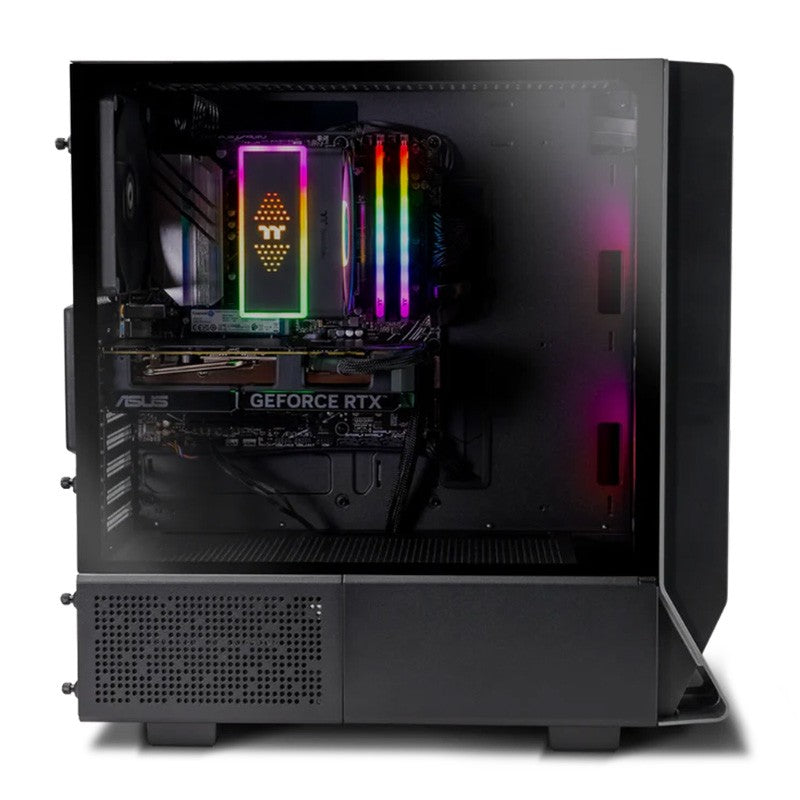 Thermaltake Infinity Pro V4 R5-7500F RTX 4070 1TB SSD 32GB W11H Gaming Desktop PC - Black