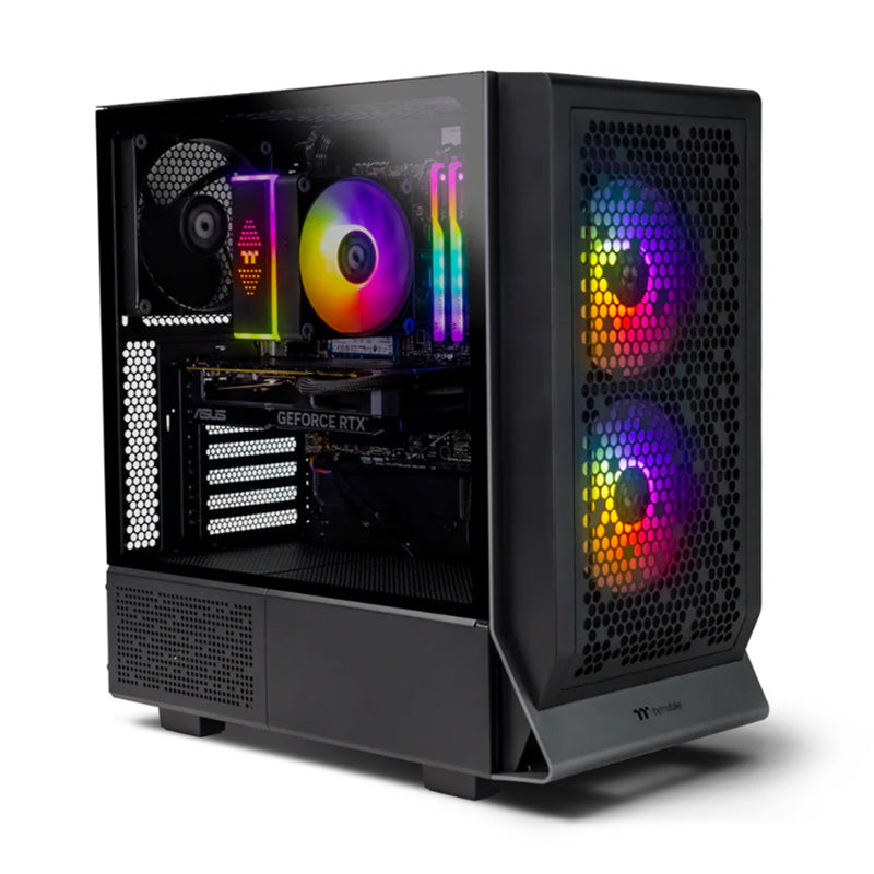 Thermaltake Infinity Pro V4 R5-7500F RTX 4070 1TB SSD 32GB W11H Gaming Desktop PC - Black