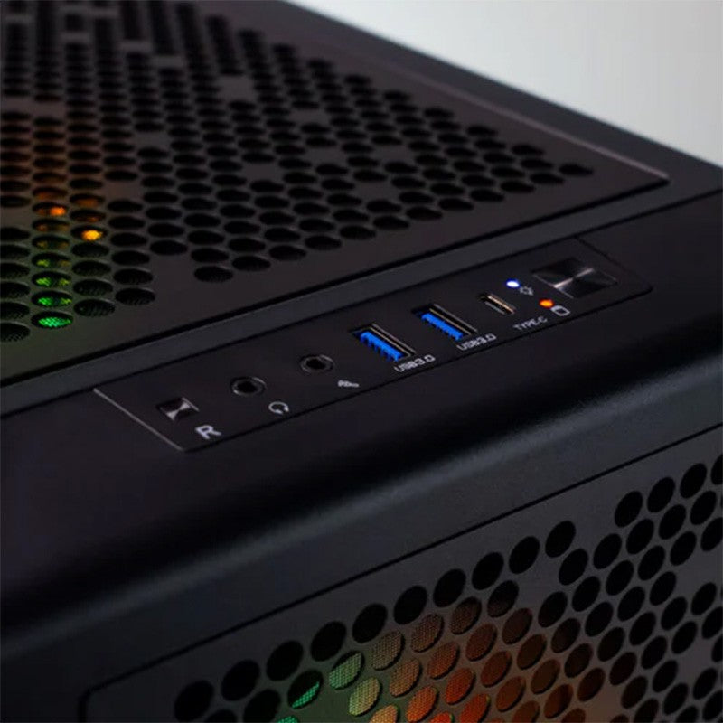 Thermaltake Infinity Pro V4 i5-12600KF RTX 4070 1TB SSD 32GB RAM W11H Gaming Desktop PC - Black