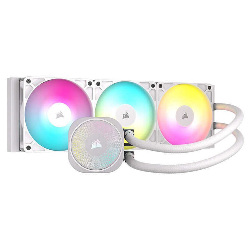Corsair NAUTILUS 360 RS ARGB 360mm Liquid CPU Cooler - White