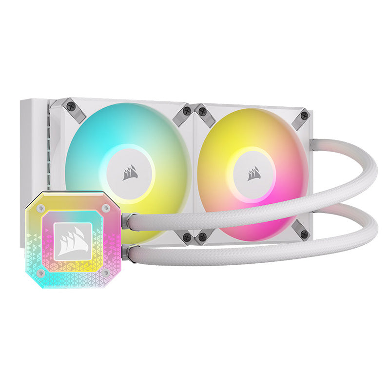 Corsair iCUE H100i Elite Capellix XT 240mm Liquid CPU Cooler - White