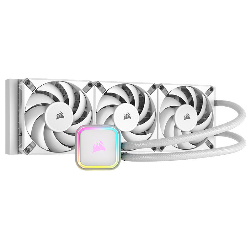 Corsair iCUE H150i RGB Elite 360mm Liquid CPU Cooler - White
