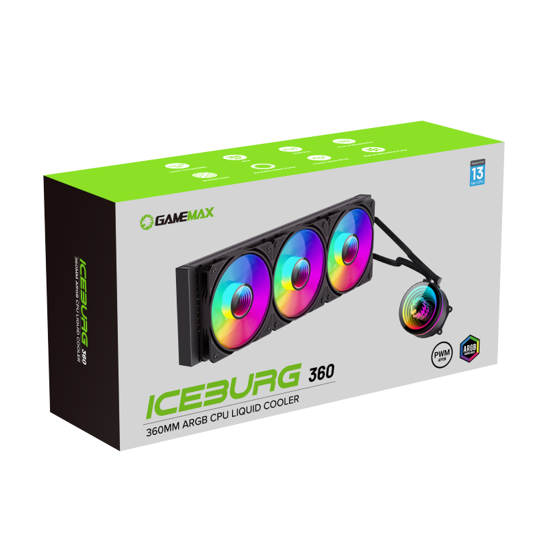 Gamemax Liquid CPU Cooler - IceBurg Infinity 360
