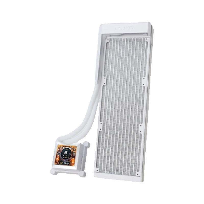 Lian Li HydroShift LCD 360 AIO Liquid CPU Cooler with 2.88in LCD Panel - White