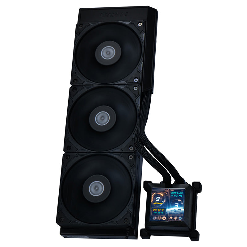 Lian Li HydroShift LCD 360S AIO Liquid CPU Cooler with 28mm LCD Display - Black