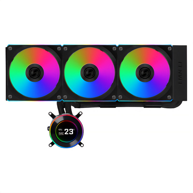 Lian Li Hydroshift II LCD-C 360CL 360mm RGB AIO CPU Cooler - Black