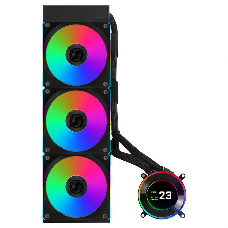Lian Li Hydroshift II LCD-C 360CL 360mm RGB AIO CPU Cooler - Black