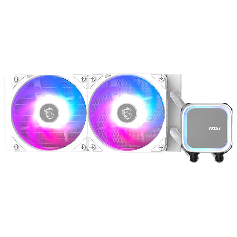 MSI MAG CoreLiquid A13 240 AIO Liquid CPU Cooler - White