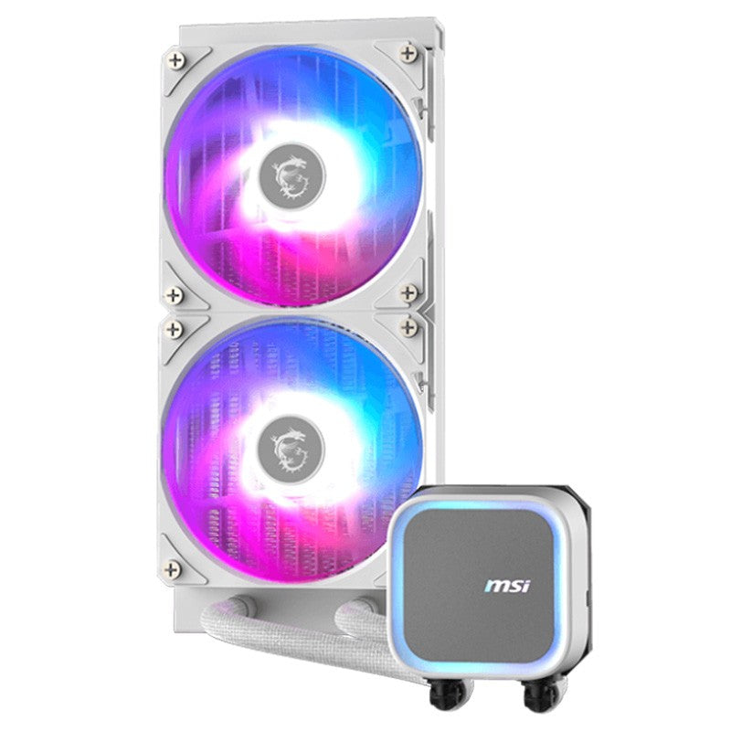 MSI MAG CoreLiquid A13 240 AIO Liquid CPU Cooler - White