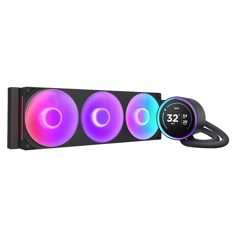 NZXT Kraken Elite 360 RGB 360mm AIO Liquid Cooler with LCD - Black