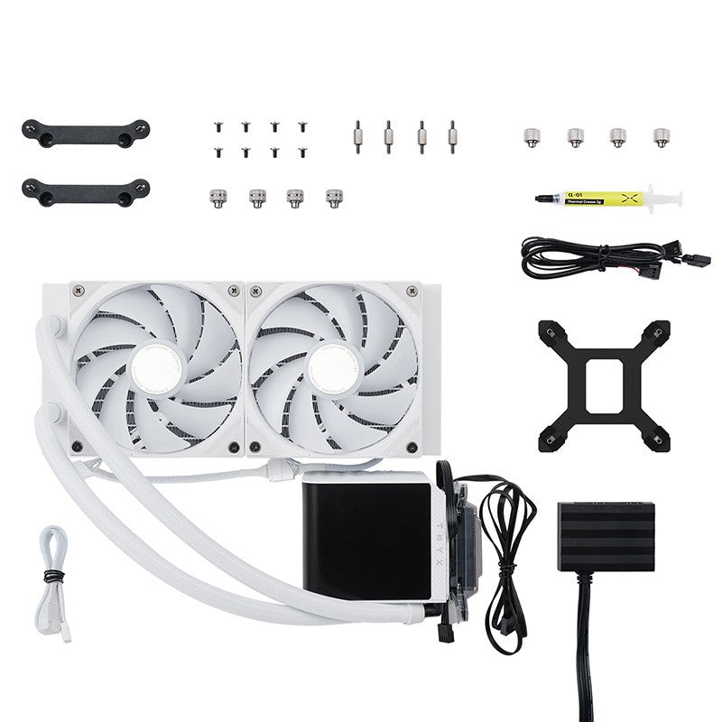 TRYX Panorama 240mm AIO ARGB Liquid Cooler - White