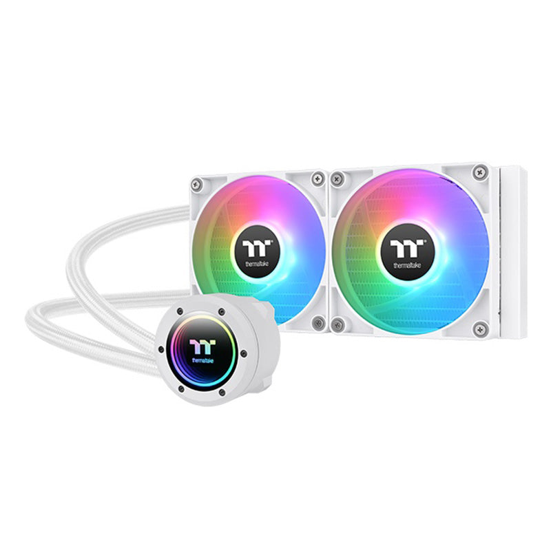Thermaltake TH240 V2 ARGB 240mm AIO Liquid CPU Cooler - Snow