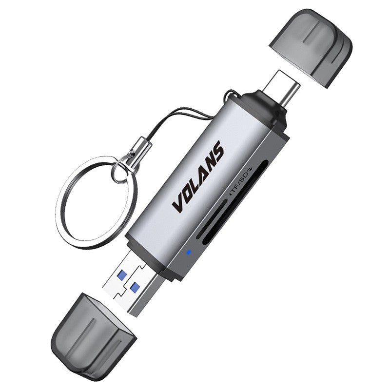 Volans USB 3.1 A/C SD and Micro SD Card Reader
